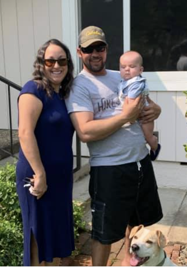 A Von Mortgage client family with their new home